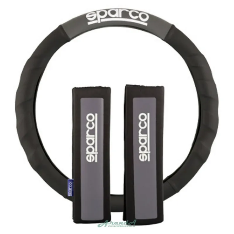 Oferta Funda Volante+Almohadilla Sparco Gris