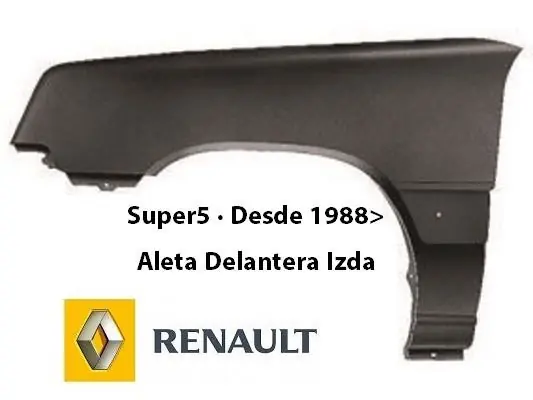 Novedad Renault Supercinco 1988-1990 Aleta Delantera Super5 2ª serie