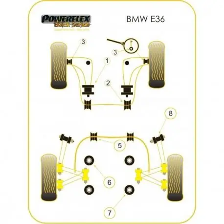 Compra Ahora Silemblock Powerflex Black Trapecio Trasero BMW E46 (2 Piezas)