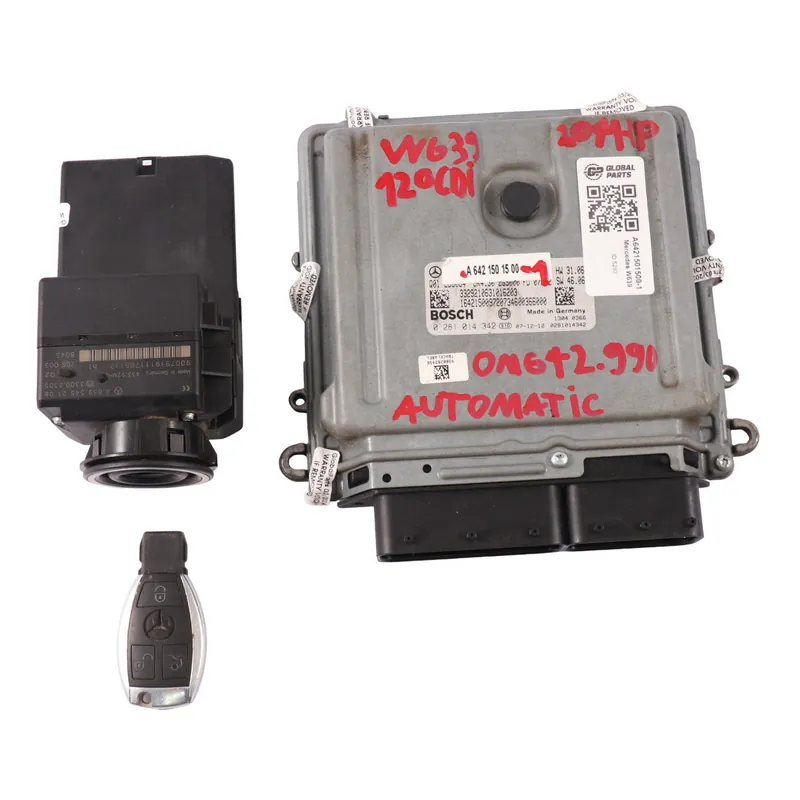 Oferta Flash Mercedes W639 120CDI OM642.990 Unidad Motor ECU Kit A6421501500 Cerradura Llave