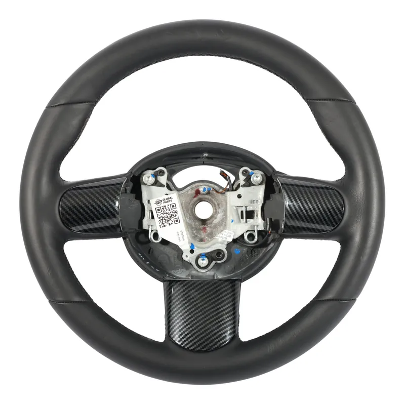 Alta Calidad Mini Cooper R50 R52 R53 JCW Volante Cuero Negro Aspecto Carbono 0397016